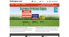 Desktop Screenshot of btobsigns.com