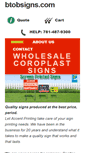 Mobile Screenshot of btobsigns.com